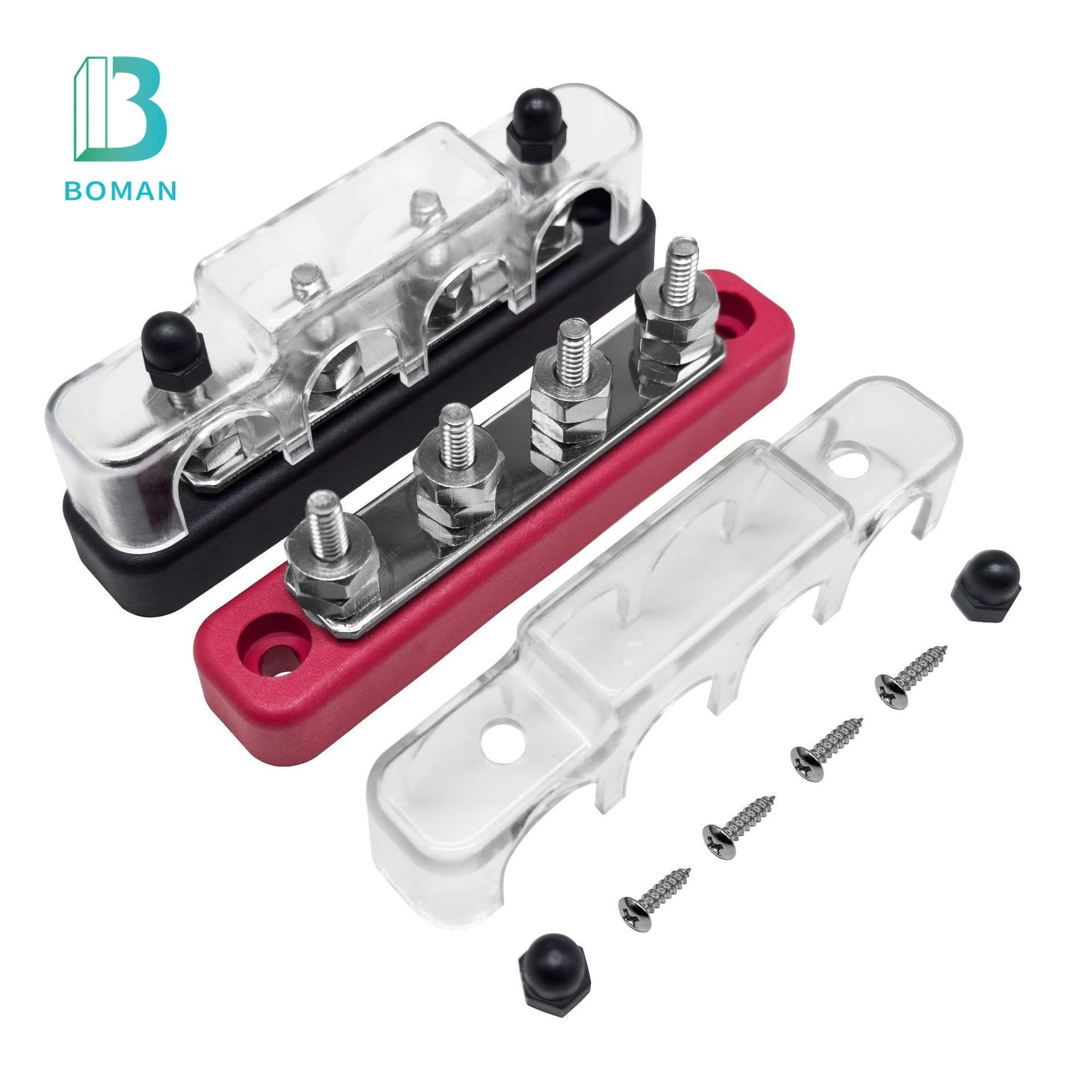 4-Channel High Current Bus Bar 150A for Vehicle and Boat Modification Universal Accessory Car Fuse Holder Yacht Automobile