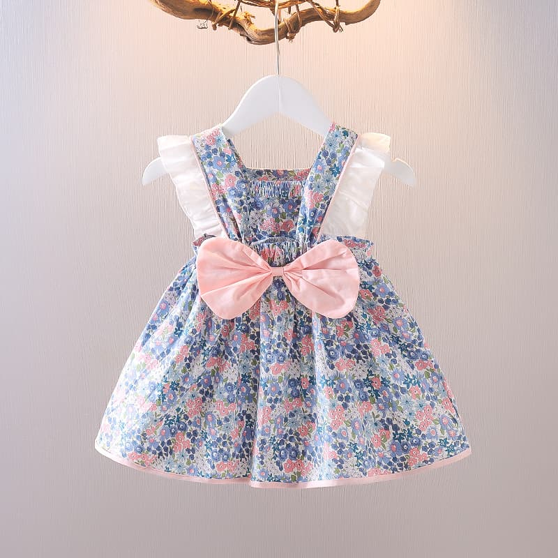 Princess Style Baby Girl Dress Cotton Summer Clothes for Infants Toddler 0-1 Years Old Cute Little Girl Summer Skirt