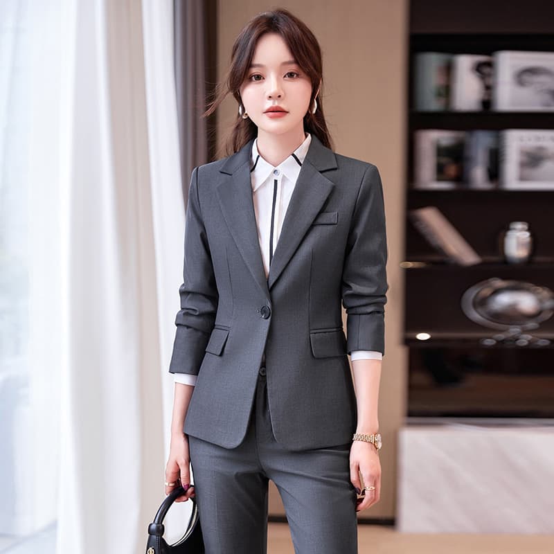 Professional Women's Suit Set 2024 Spring/Autumn Interview Formal Wear Hotel Manager Work Suit High-End Blazer and Skirt Set