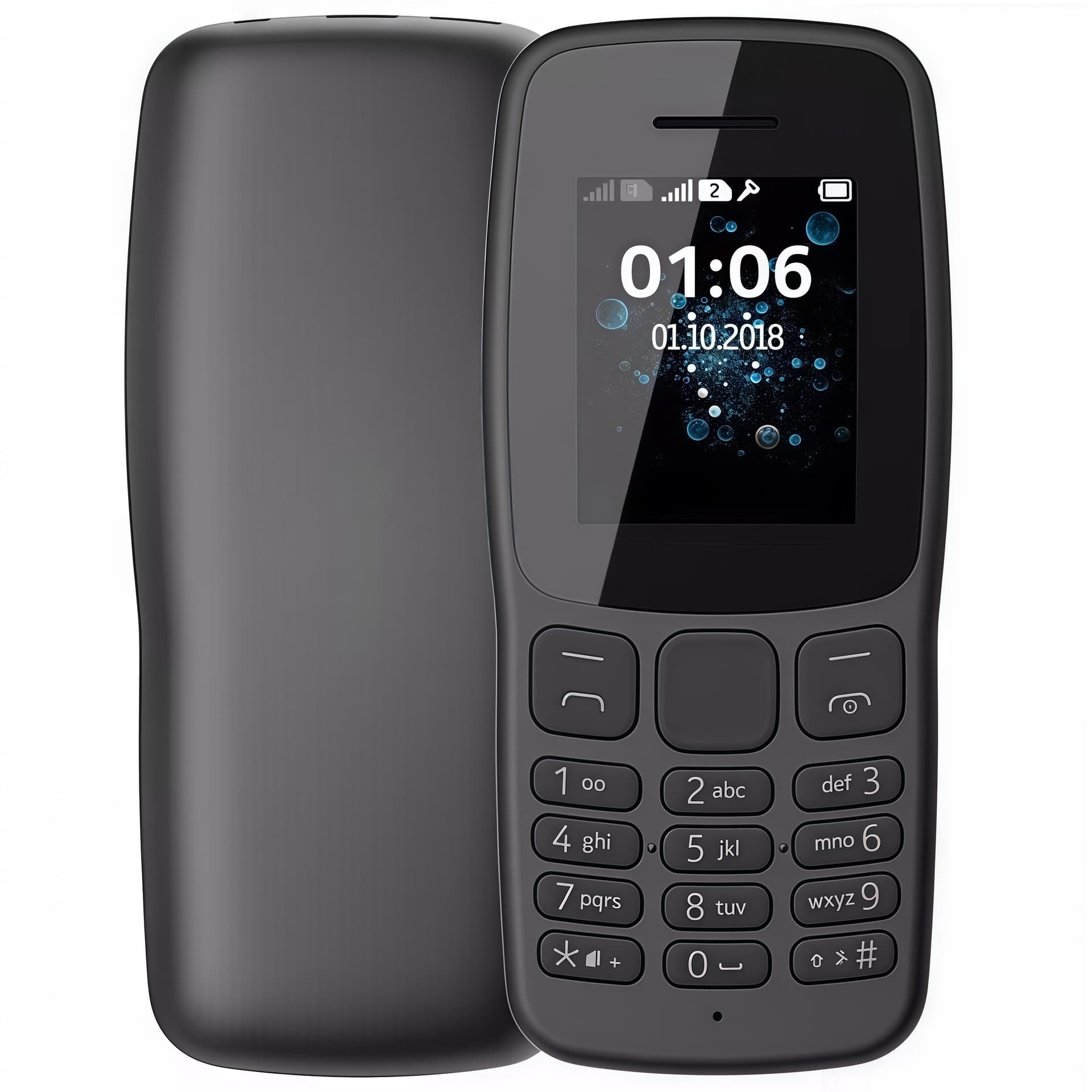 106 Export Mobile Phone Dual SIM Dual Standby Student Phone Senior Phone Backup Phone No Camera Bar Phone Senior Phone 105