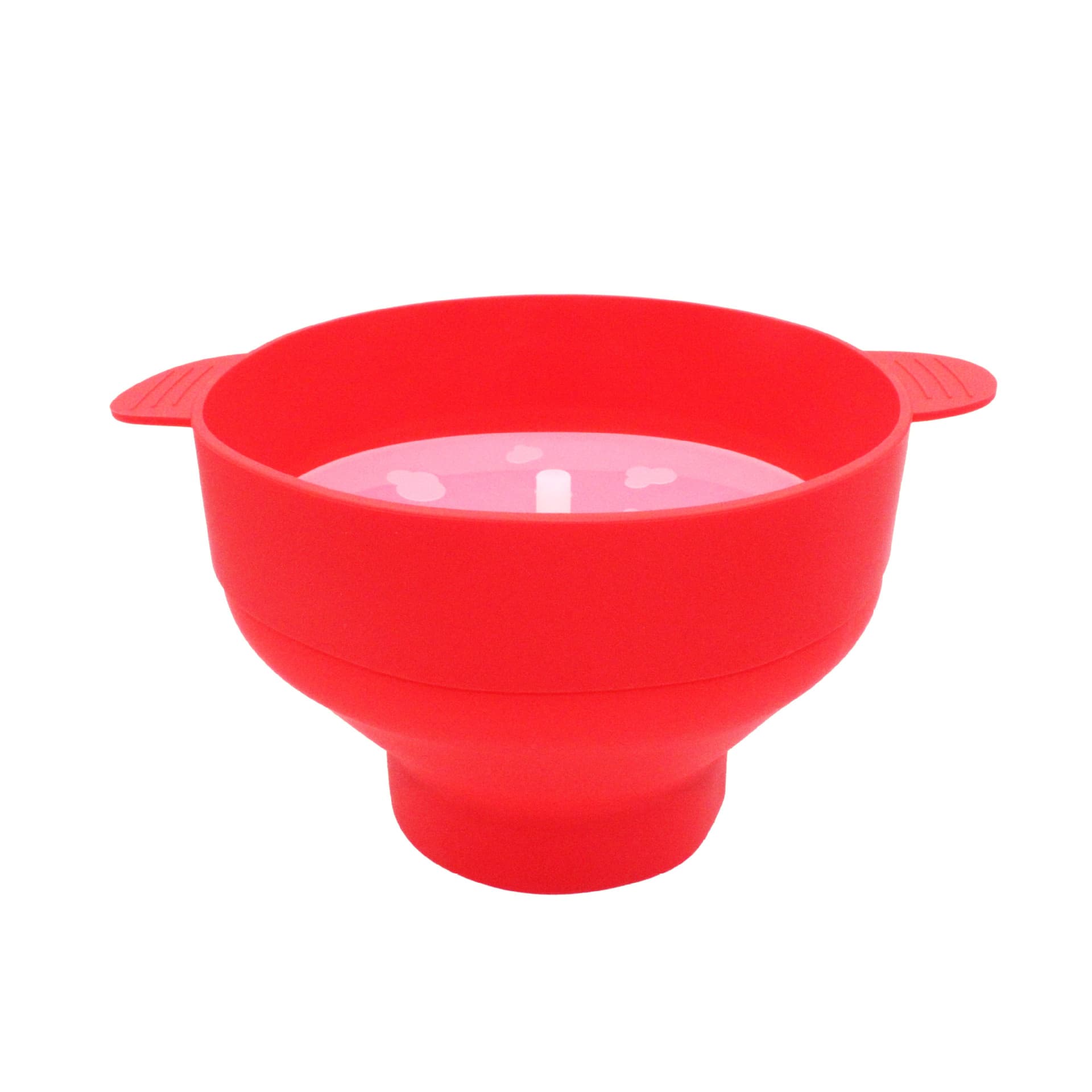 High temperature resistant large silicone popcorn bucket with handle silicone popcorn bowl microwave oven folding popcorn bucket