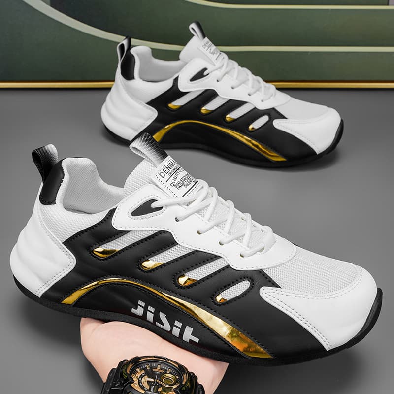 Men's 2025 Winter New Low-Top Sneakers Korean Style Versatile Casual Shoes Soft Sole Comfortable Dad Shoes