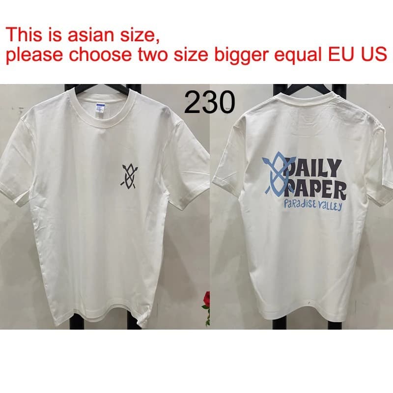 Simple Letter Print White Daily Paper T Shirt For Men Americ