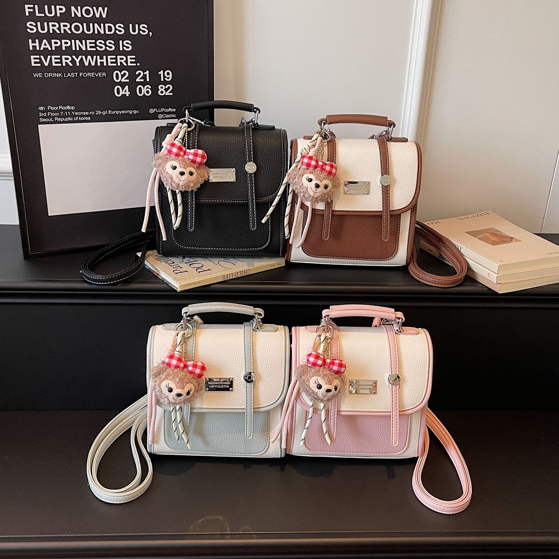 Premium Double-Shoulder Bag for Women 2026 New Spring College Style Casual Fashion Unique Backpack for Students Commute