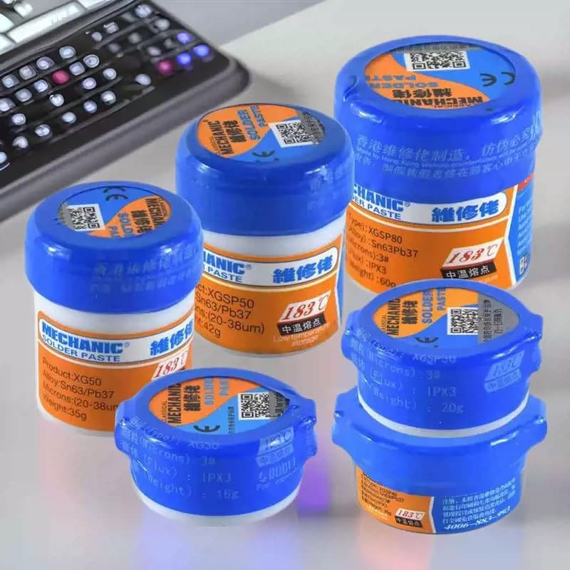 Weixiu Lao Solder Paste BGA Solder Paste for Mobile Phone Repair, Computer Motherboard Chip Soldering, SMT Leaded Solder Paste