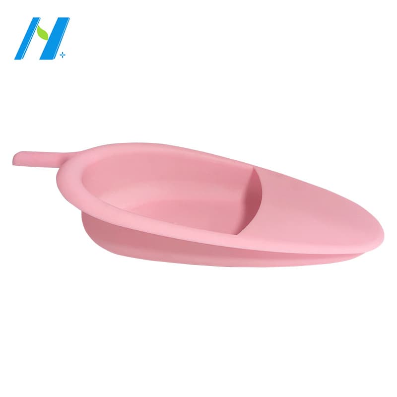 Plastic/insertion type handled fracture bedpan/bedridden elderly/medical/hospital bed/care