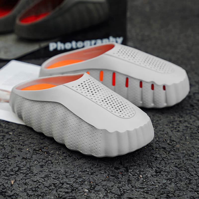 Cross-border Men's Summer Clog Sandals Breathable Closed-Toe Slip-On Comfortable Foot Massage Soft Sole Couple Sports Sandals