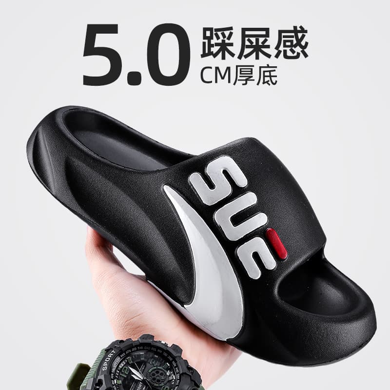 Men's Slippers Summer Outfit 2024 New Indoor Home Non-slip Eva Slip-on Sports Sandals for Men