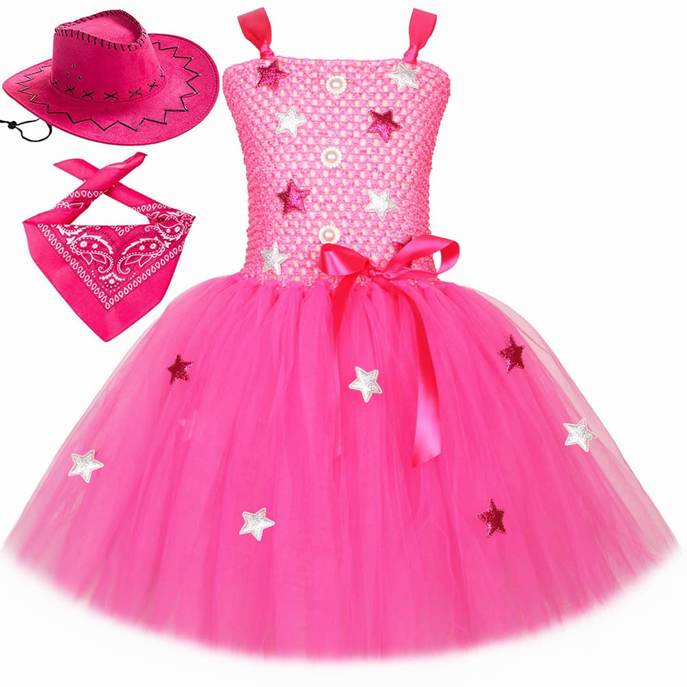 Real Barbie Dress for Girls, Children's Princess Tutu Dress Set, Cross-border Trade, Mesh Tulle Puffy Dress