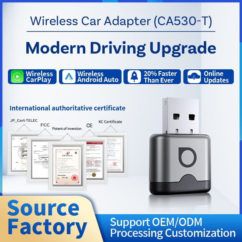 Cross-border carplay box wired to wireless carplay adapter car interconnection box android auto