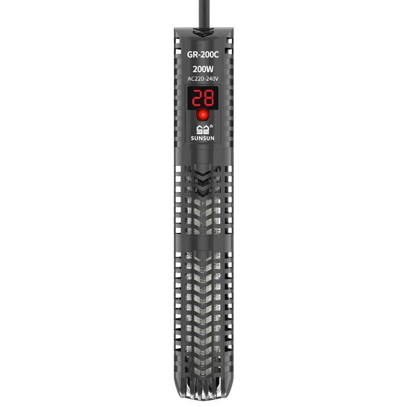 Aquarium Heater Red Parrot Quartz Glass Digital Display Automatic Thermostat for Turtle Tank GR Series