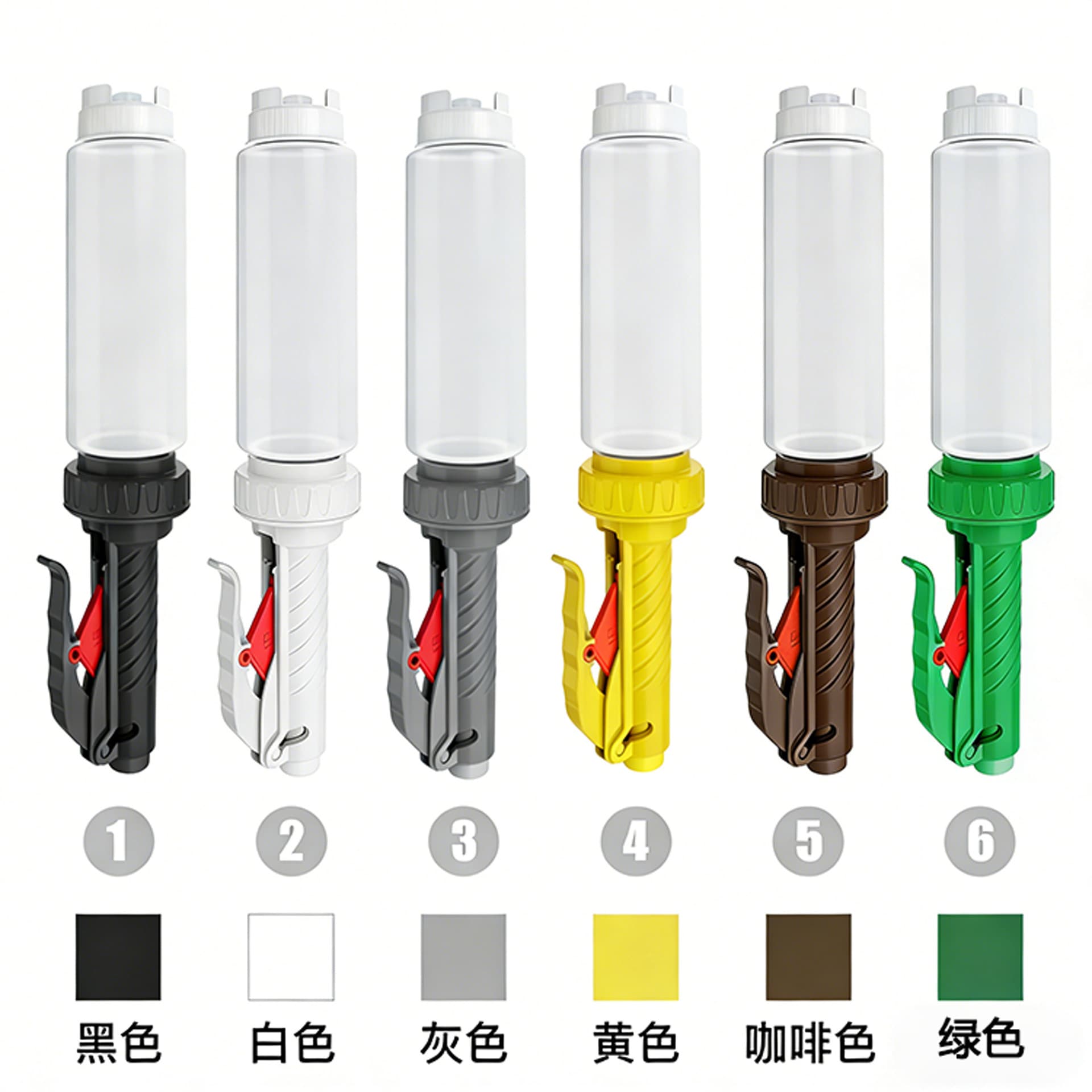 New Cross-Border Source Handheld Squeeze Bottle, Squeeze Gun, Sauce Bottle, Inverted Sauce Pump