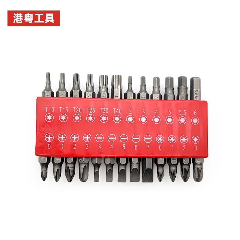 Custom 25-Piece Screwdriver Bit Set, Phillips and Flathead Bits, Electric Tool Accessories, Home Dual-Purpose