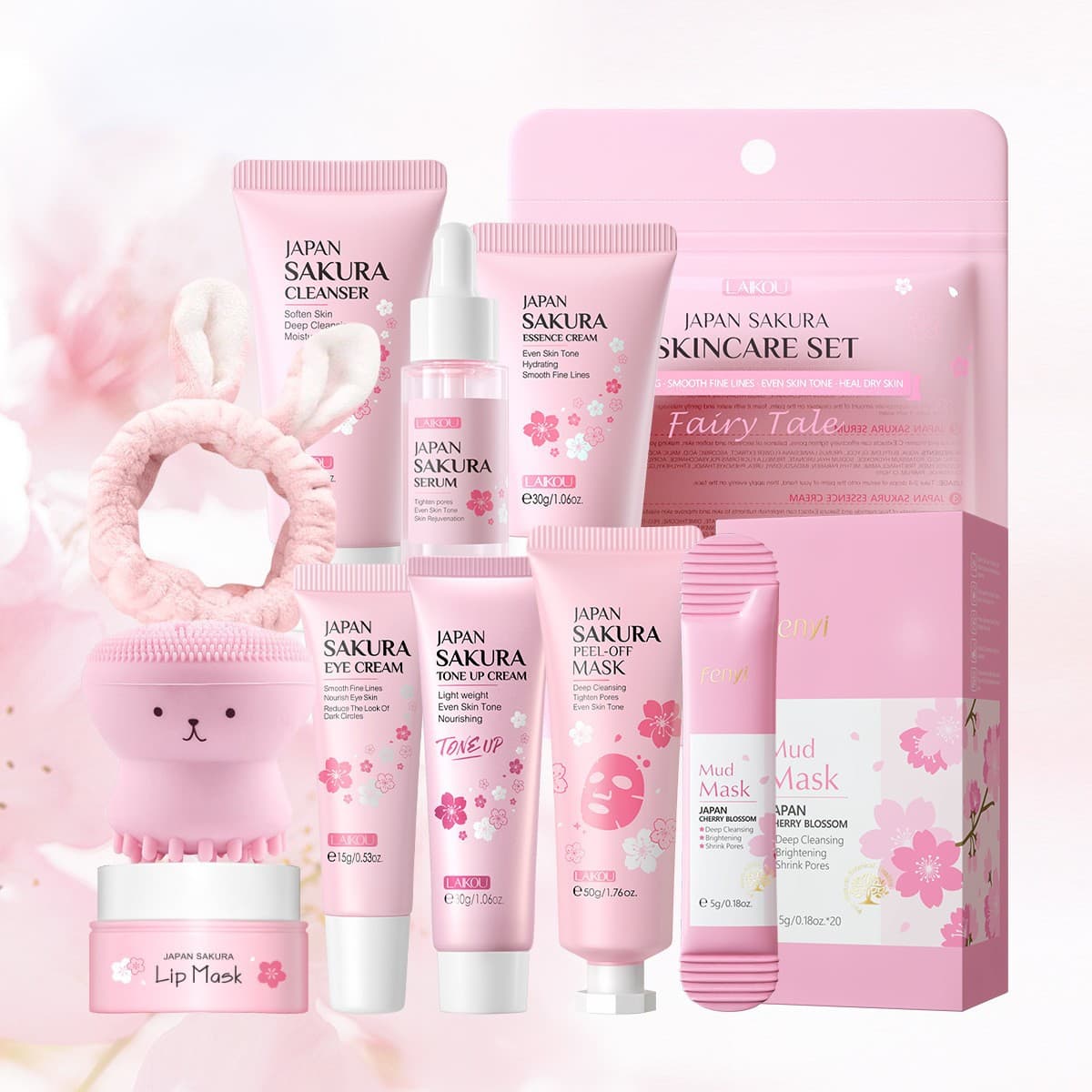 Cross-border LAIKOU FENYI QUIYUM Full Range Combination Skin Care Set Moisturizing Manufacturer In Stock