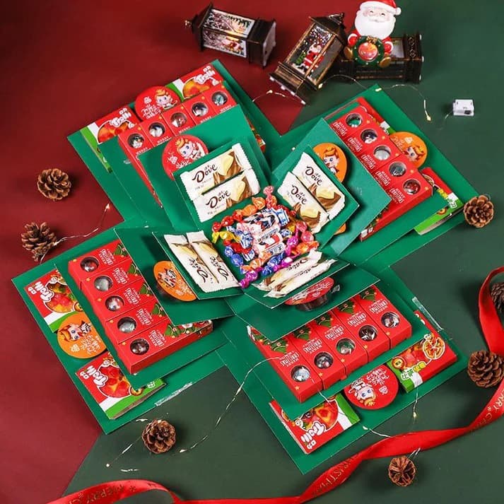 New Cross-Border Surprise Explosion Gift Box Kit Christmas Surprise Explosion Gift Box Set