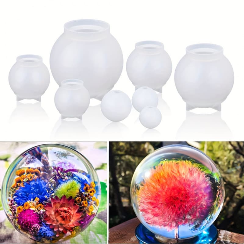 2026 New Cross-Border Dropshipping Spherical Resin Silicone Mold Upgraded Version 3D Seamless Cross-Border