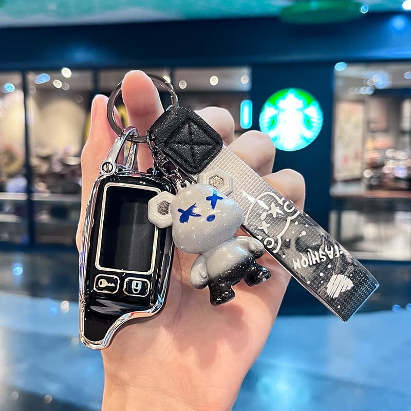 Suitable for car two-way anti-theft key bag A93/A6/A4A8 Russian B9 B6 A91 alarm remote control set