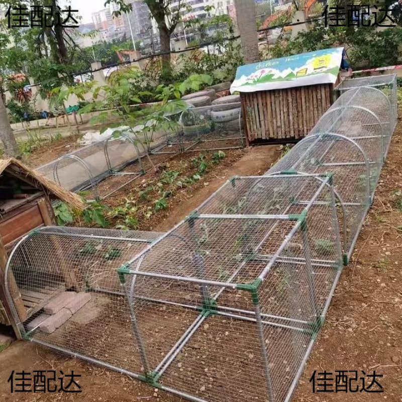 Simple Rainproof Poultry Cage for Outdoor Chicken Coop, Rabbit Hutch, Tunnel Run