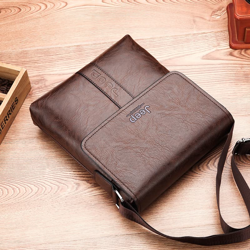 Men's shoulder bag cross-border retro fashion crossbody bag vertical business casual computer bag Korean version shoulder bag for men