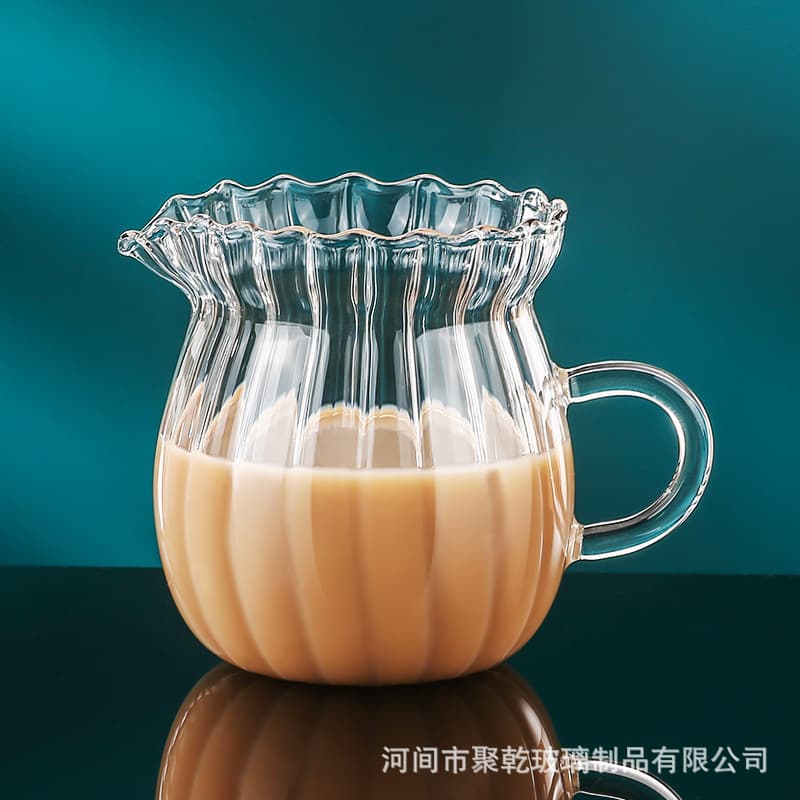Mini Glass Creamer Pitcher for Steak Sauce, Coffee, Milk, Honey, and Sugar