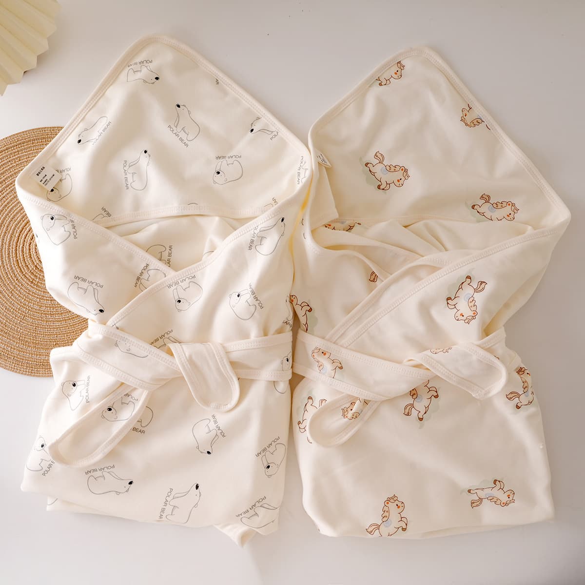 Newborn Swaddle Summer Thin Pure Cotton Single Layer Baby Wrap Combed Cotton Swaddle Blanket Delivery Room Swaddle Wrap