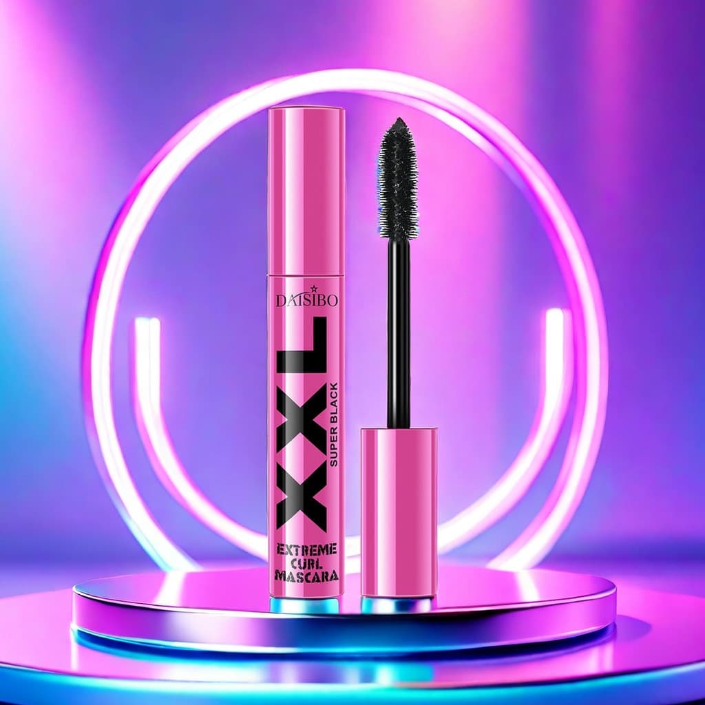 Cross-border TikTok Southeast Asia Pink Black Mascara Waterproof Sweat-Resistant Natural Volumizing Curling Cool Black Lengthening Smudge-Proof