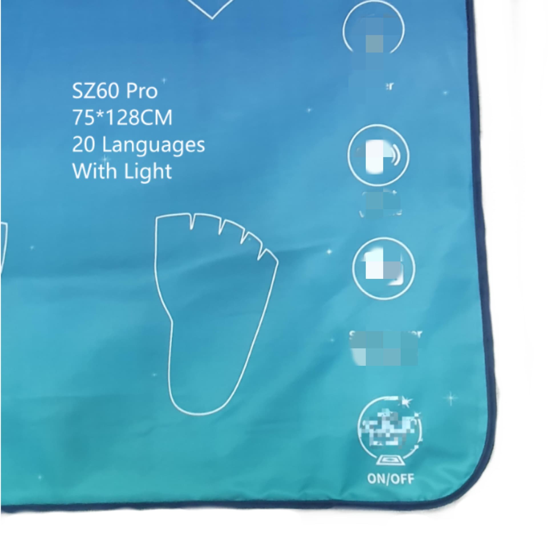 Prayer Rug-SZ60PRO blue advanced intelligent learning electronic floor mat multi-language touch sensor with light
