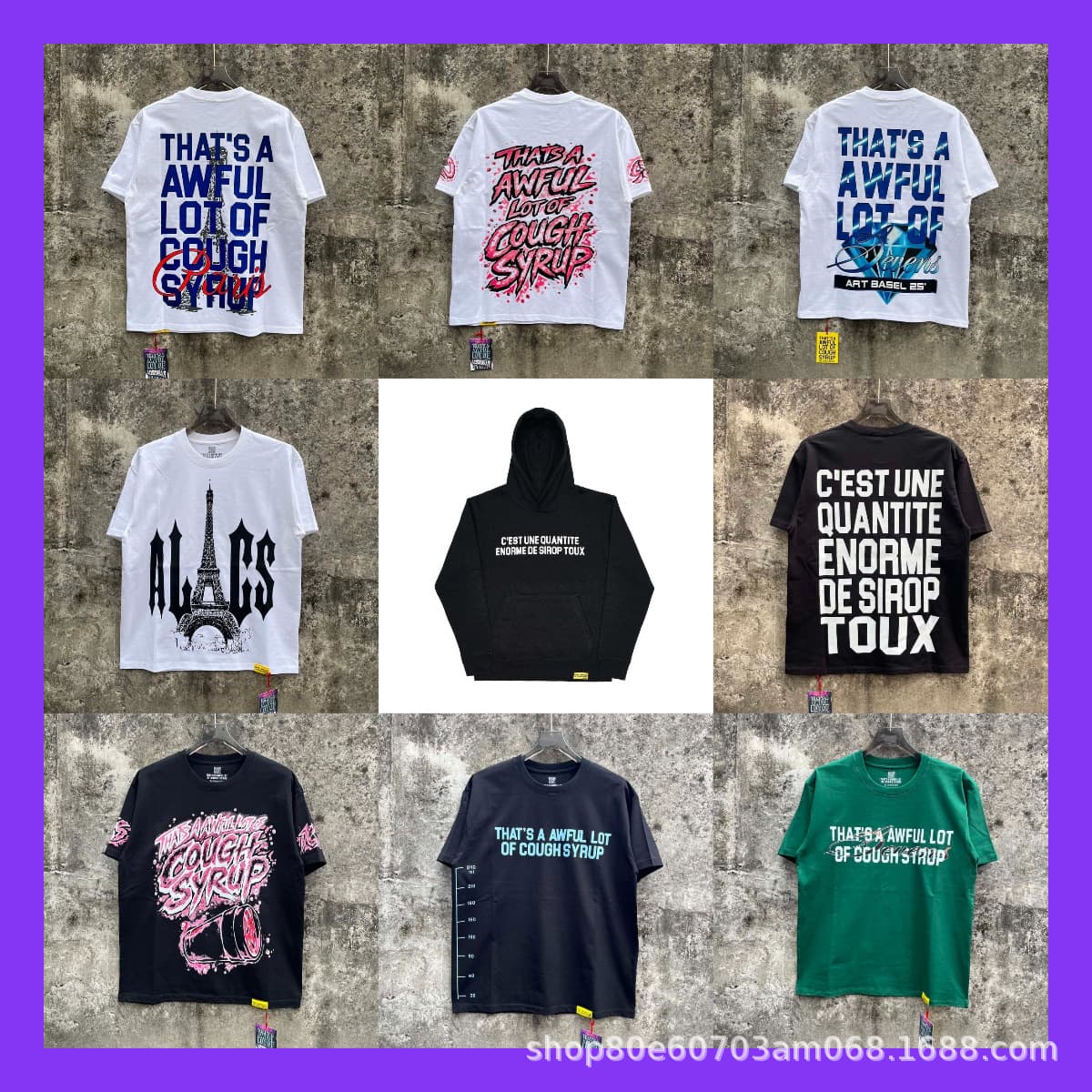 Cross-border Thats a Awful lot of Cough Syrup American high street brand new short-sleeved T-shirt