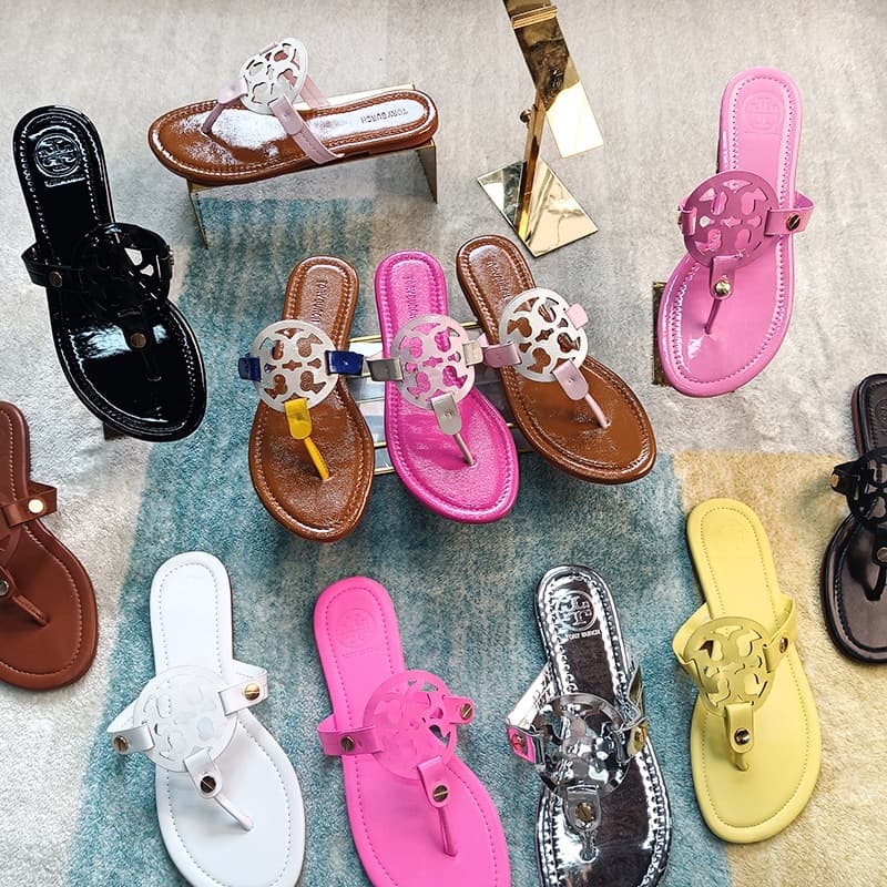 TB Roman Sandals Women Leather Flip Flops Beach TB Summer Bohemian Ladies Toe Separator