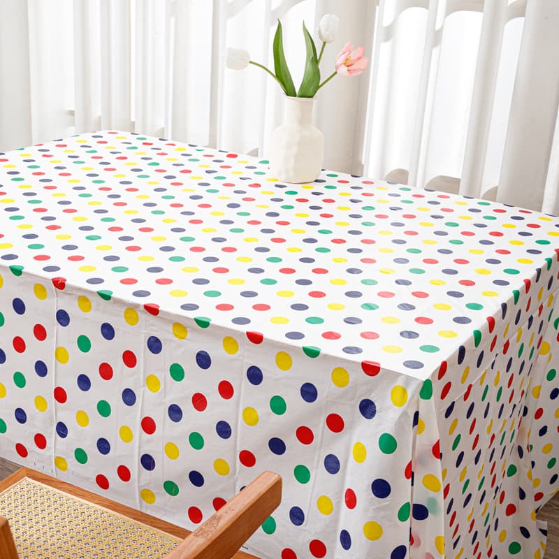 Colorful Balloons, Paper Cups, Paper Plates, Tablecloth for Birthday Party Decoration and Festive Setup