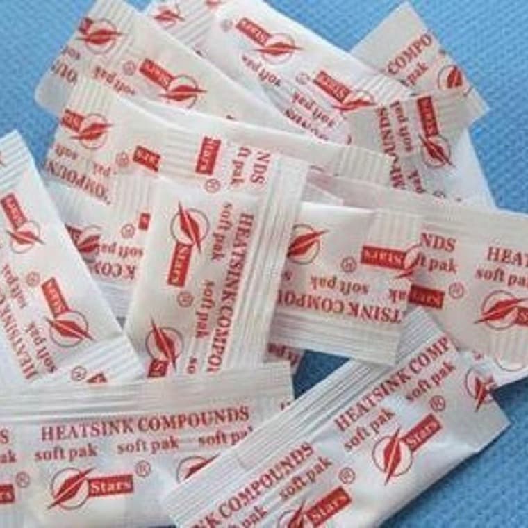 One-stop shopping for small packets of pure white thermal paste, mini packets for CPU/graphics card/chip thermal conductivity.