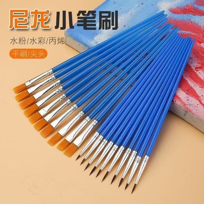 Watercolor oil painting outlining brushes, nylon detailing brushes/flower painting set, art nail edging brushes/full set of small brushes