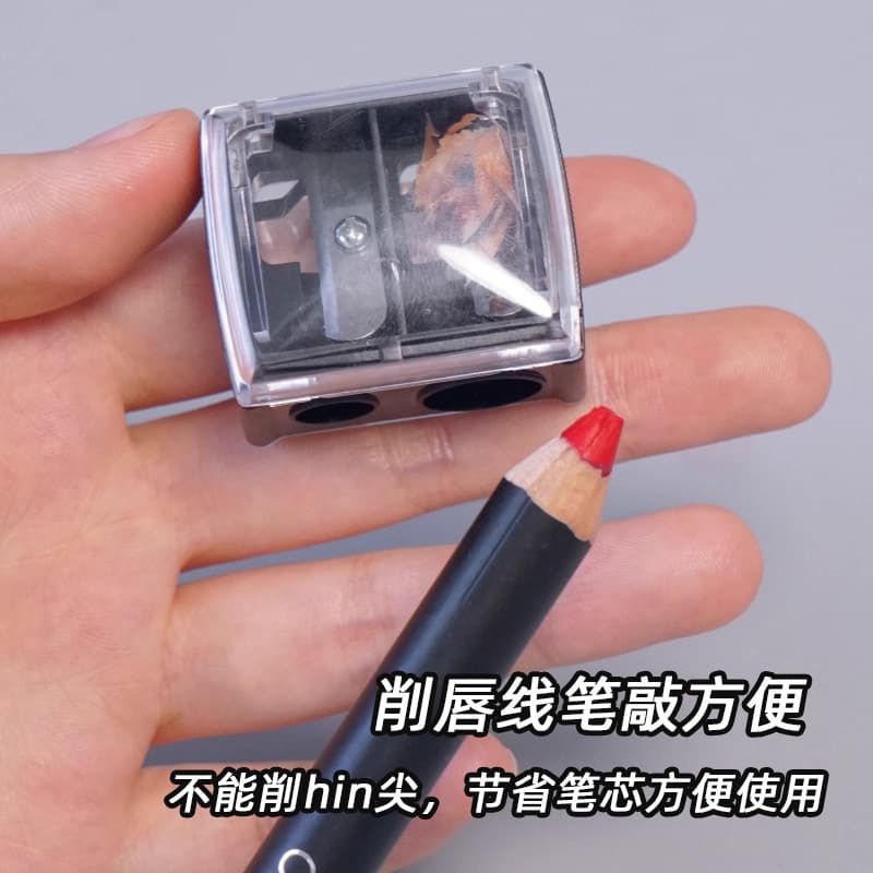 Eyebrow pencil knife lipstick pencil sharpener lip pencil eyeliner pencil sharpener size double hole double caliber pencil sharpener makeup tools