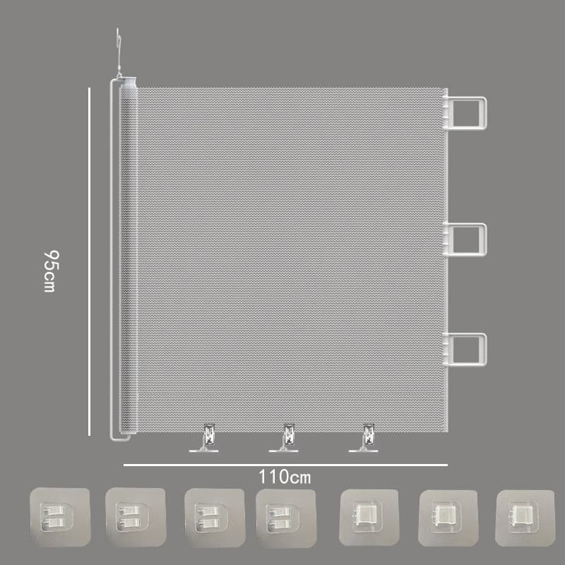 Extra-High Pet Expandable Door Gate Anti-Cat Escape Door Gate No-Drill Indoor Outdoor Fence Isolation Net Dog Door Boxed