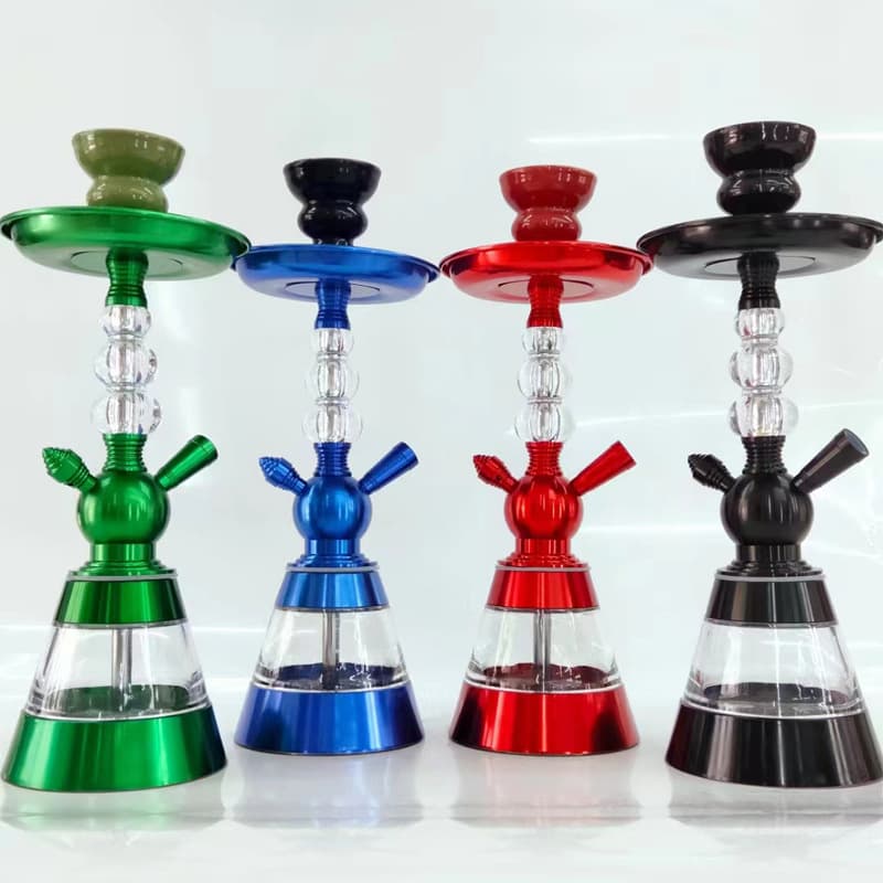 Arabic Hookah Full Set Aluminum Hookah Base Multi-Color Hookah Accessories Acrylic Hookah