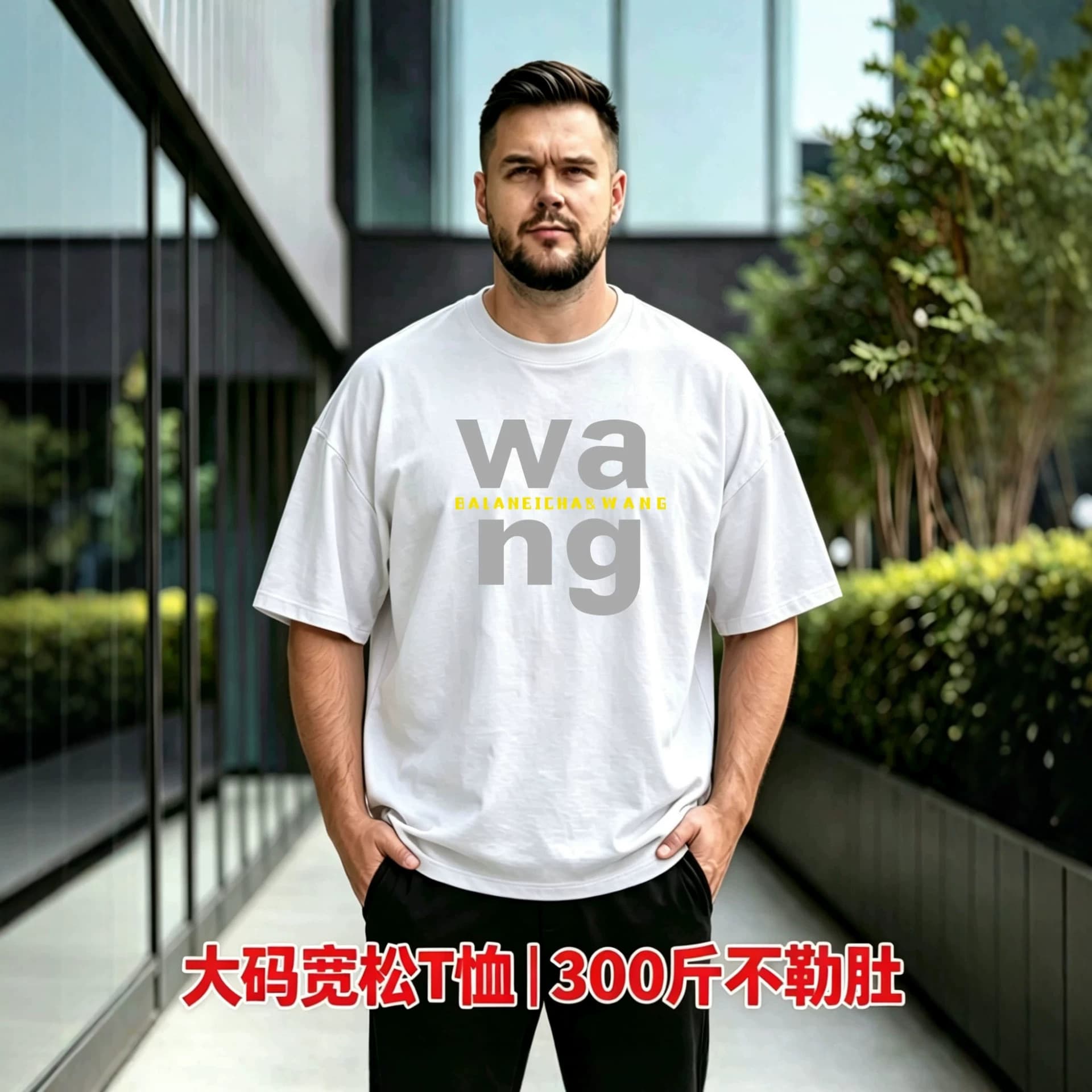 Plus Size Oversized Short Sleeve T-Shirt Liquid Ammonia Mercerized Cotton Loose Fit Conceals Belly Summer Men's Clothing