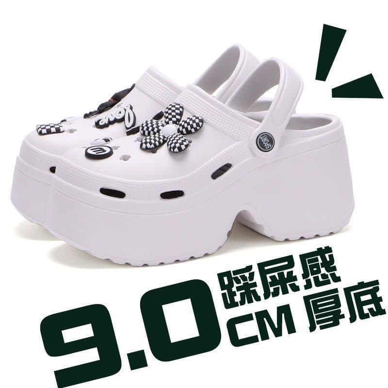 Thick-Soled Croc-Style Sandals for Women, Summer Home Slippers, Couples EVA Sandals