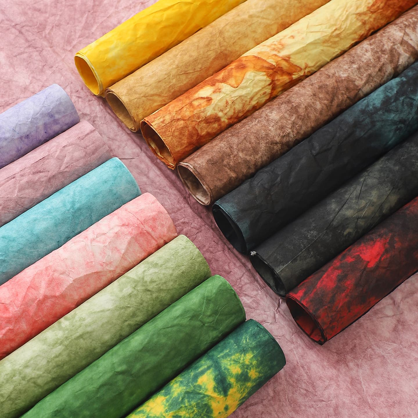 Shangjin Hand-painted Ink Wash Paper Retro Wrapping Paper Premium Floral Bouquet Wrap Art Paper Wholesale for Flower Shops