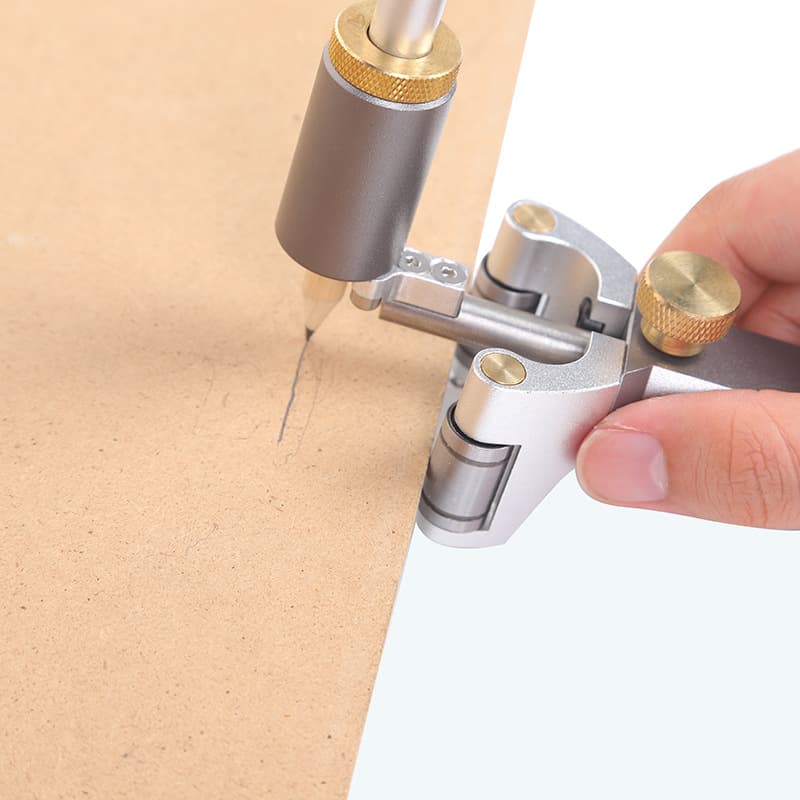 Woodworking multifunctional scriber metal parallel arc scriber universal tile marking tool gauge profiling