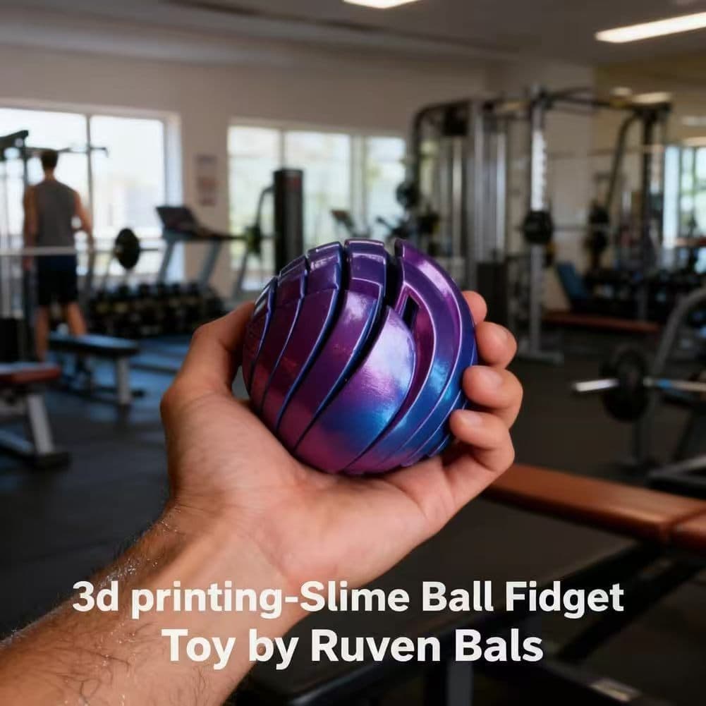 Cross-border Hot Selling Slime Ball Fidget Toy 3D Printed Stress Relief Deformable Ball TK Best-selling Stress Relief Toy