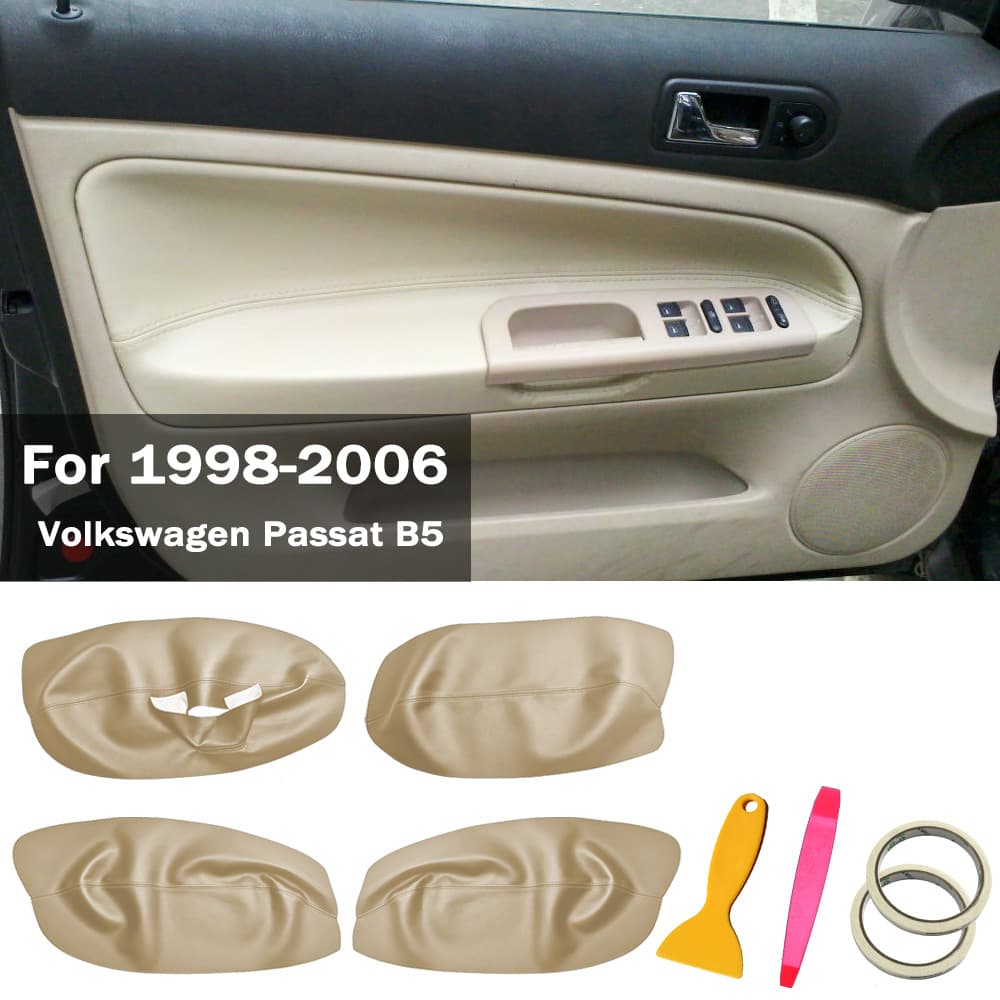 Door panel upholstery leather for Volkswagen Passat Lingyu, Passat B5 door panel leather interior modification refurbishment leather