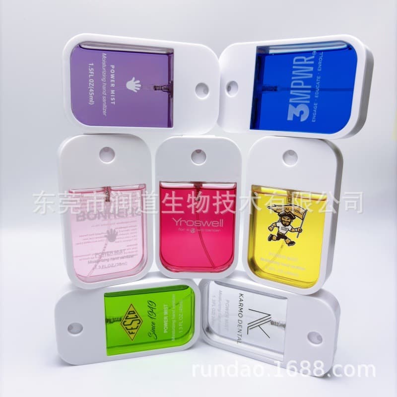Customizable LOGO popular pocket portable perfume spray fresh long-lasting fragrance alcohol-free hand sanitizer spray