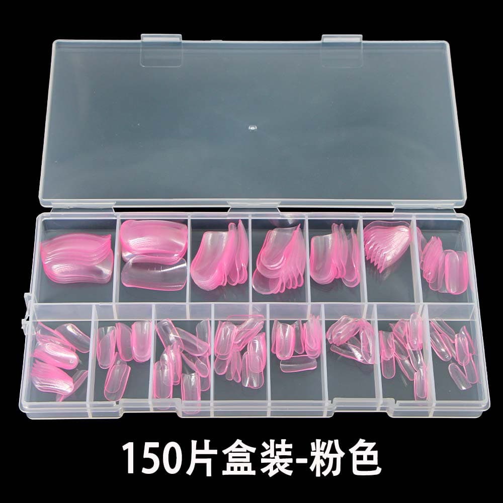1 Hot Selling Nail Forms 150-Pack with Scale, Quick Extension Nail Forms for Gel Nail Extension, Toenail Forms