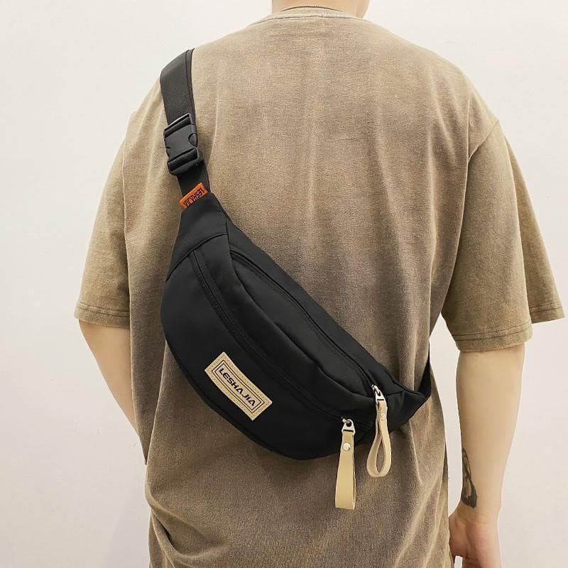 Small Crossbody Bag for Men, Chest Bag, Simple Lightweight Sports Sling Bag, Waist Bag, Ins Fashion Single Shoulder Sling Bag for Women