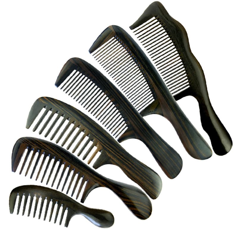 Ebony Comb Small Household Item Comb Engraved Creative Daily Necessities Hair Care Anti Hair Loss