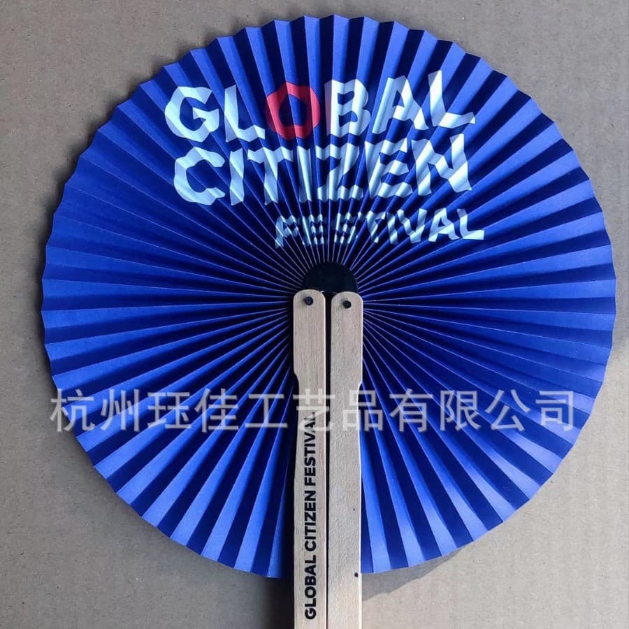 Factory Direct Round Paper Fan Folding Fan Paper Fan Advertising Fan Round Fan Travel Fan Small Round Folding Fan
