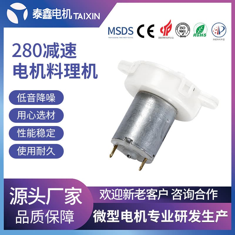 280 Geared Motor Garlic Masher Motor Electric Garlic Crusher Gearbox Meat Grinder Baby Food Processor DC Small Motor