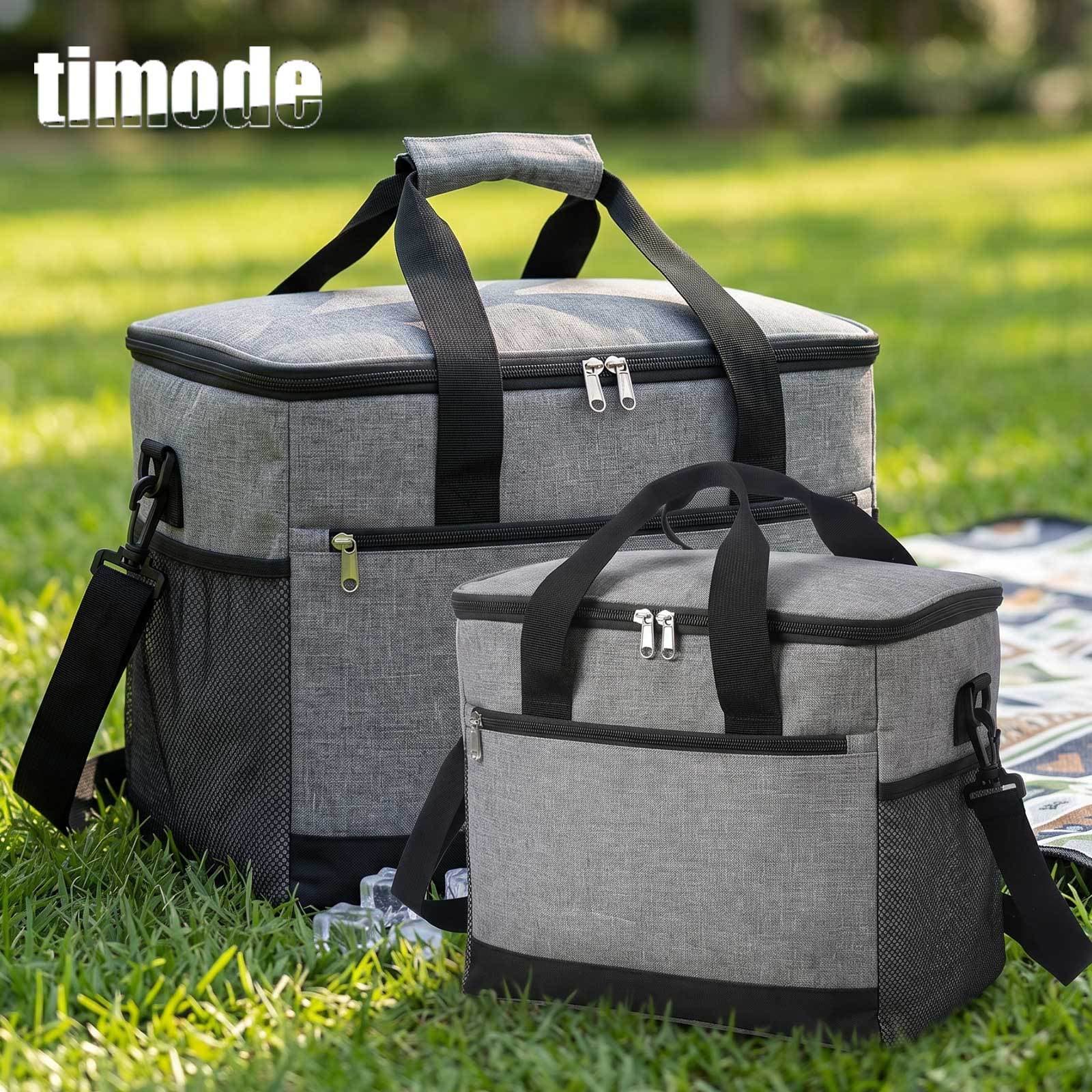 Outdoor Camping Thermal Bag Large Capacity Portable Picnic Bag Long-Lasting Fresh-Keeping Cooler Bag Waterproof Wear-Resistant Handheld Ice Bag