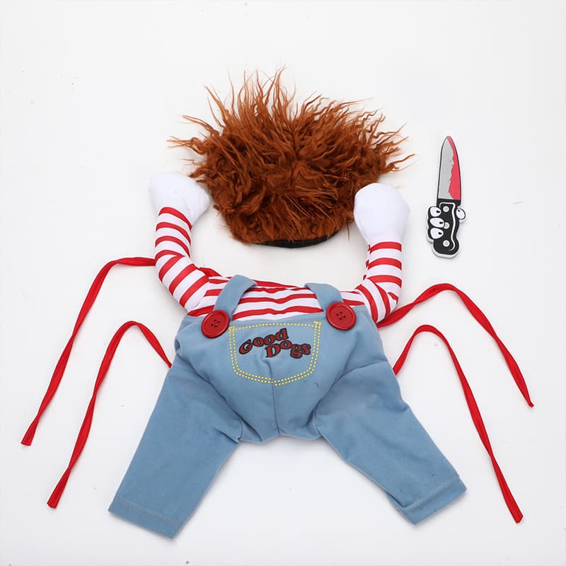 Fatal Doll Pet Transformation Dress Halloween Dog Dagger Dress for Small and Medium Dogs Amazon Cross Border Dress