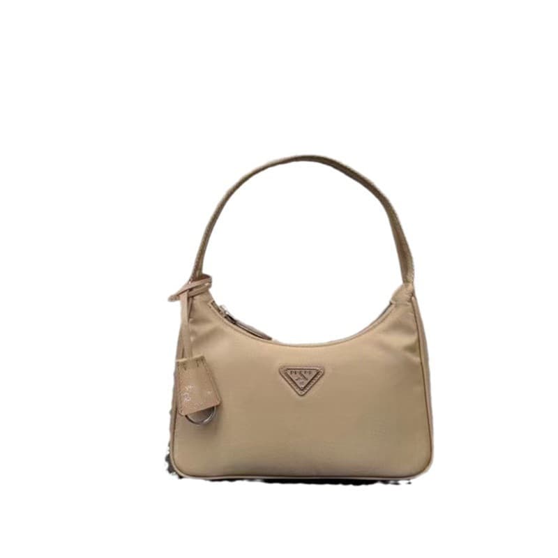 2025 New P-Style Hobo Underarm Bag Kendall Same Style Vintage Baguette Bag Waterproof Nylon Handbag for Women